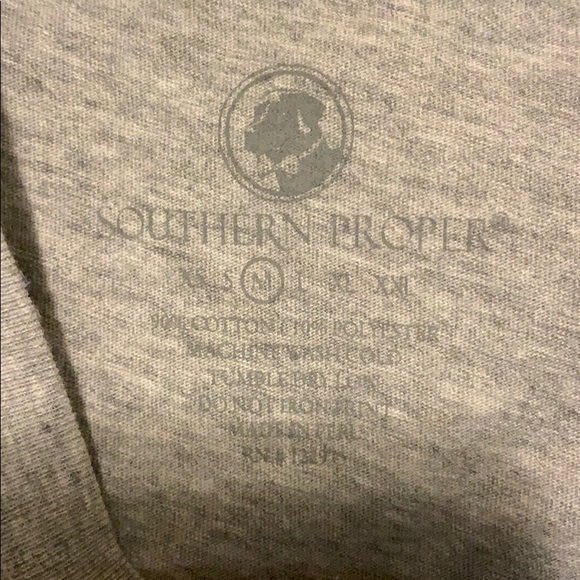 Men’s Southern Proper Gray Long Sleeve Shirt - Picture 4 of 5